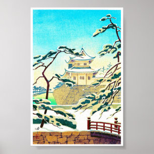 Póster Sceneart japonês oriental legal do castelo do