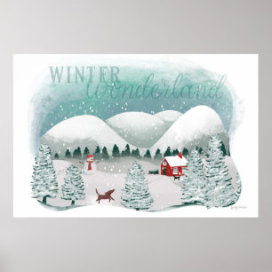 Poster Scenic Winter Wonderland