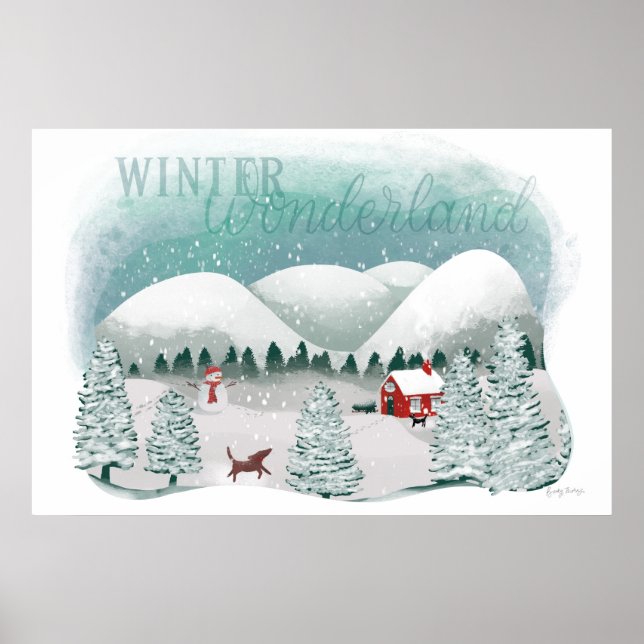 Poster Scenic Winter Wonderland (Frente)