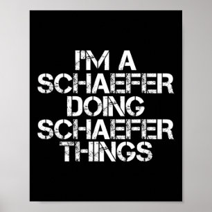 Poster Schaefer Funny Surname Family Tree Birthday Reunio