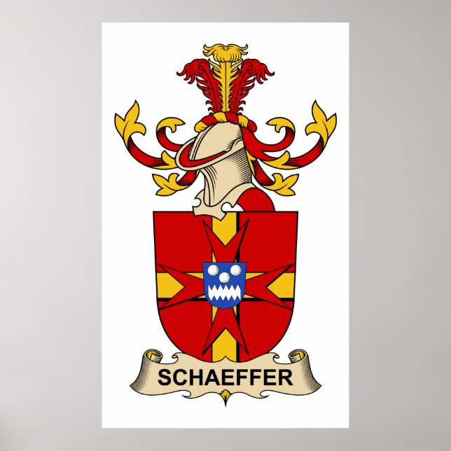 Póster Schaeffer Family Crest (Frente)