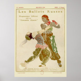 Poster Schéhérazade, Léon Bakst e os Balés Russos