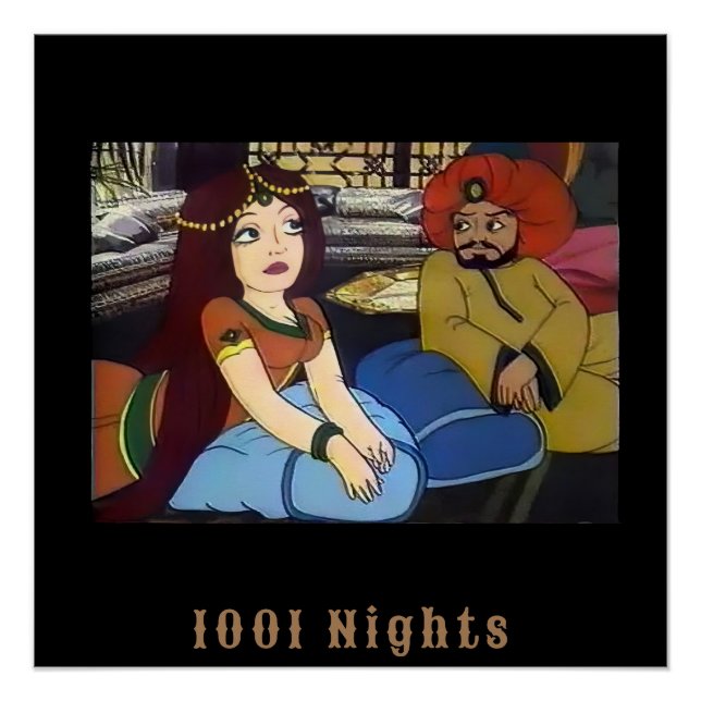 Póster Scheherazade mil e uma noite árabe (Frente)