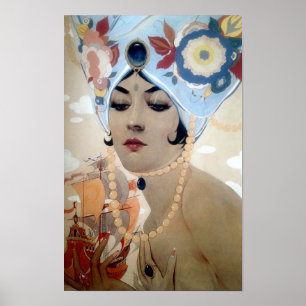 Poster Scheherazade por Alberto Vargas (1921)