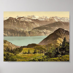 Póster Scheidegg, com o estoque de Gersau e de Vitznauer,