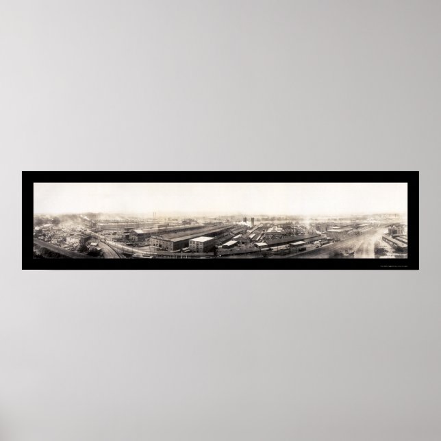 Póster Schenectady General Electric Foto 1907 (Frente)