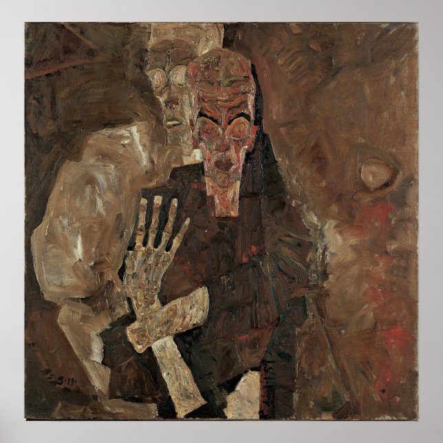Poster Schiele - Auto Videntes (Morte e Homem) (Frente)