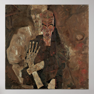 Poster Schiele - Autovedores (Morte E Homem)
