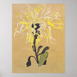 Poster Schiele - Chrysanthemum Amarelo 1910