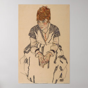 Poster Schiele - Cunhada do Artista Adele Harms…
