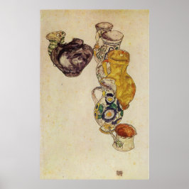Poster Schiele - Jarros de Camponeses