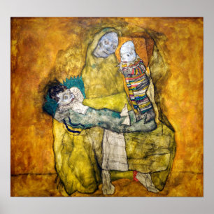 Poster Schiele - Mãe Com Duas Crianças