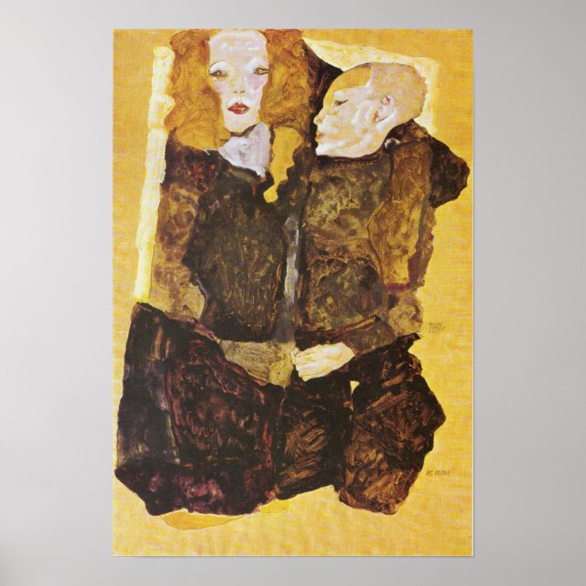 Poster Schiele - Mãe E Uma Criança (Frente)