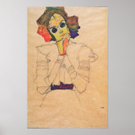 Poster Schiele - Menina De Óculos De Sol 1910