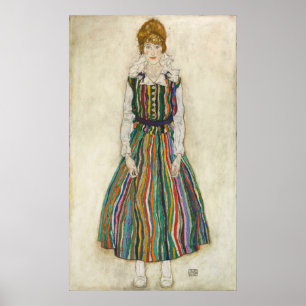 Poster Schiele - Retrato De Edith (Esposa Do Artista)