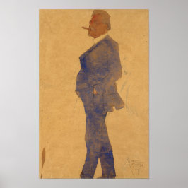 Poster Schiele - Retrato De Leopold Czihaczek 1908