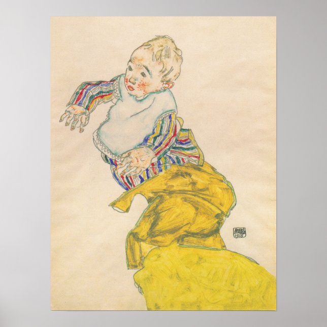 Poster Schiele - Sobrinho Anton Peschka 1915 (Frente)