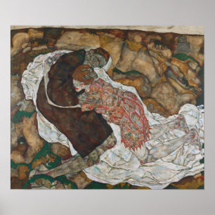Poster Schiele - Tod E Madchen