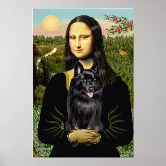 Poster Schipperke 7 - Mona Lisa (Frente)