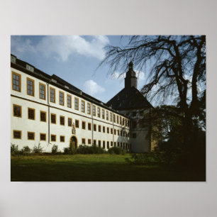 Póster Schloss Friedenstein, Gotha, construído em 1643-5