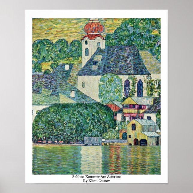 Poster Schloss Kammer Am Attersee Por Klimt Gustav (Frente)