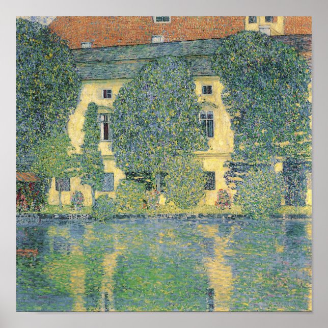 Póster Schloss Kammer sobre o Attersee III, 1910 (Frente)