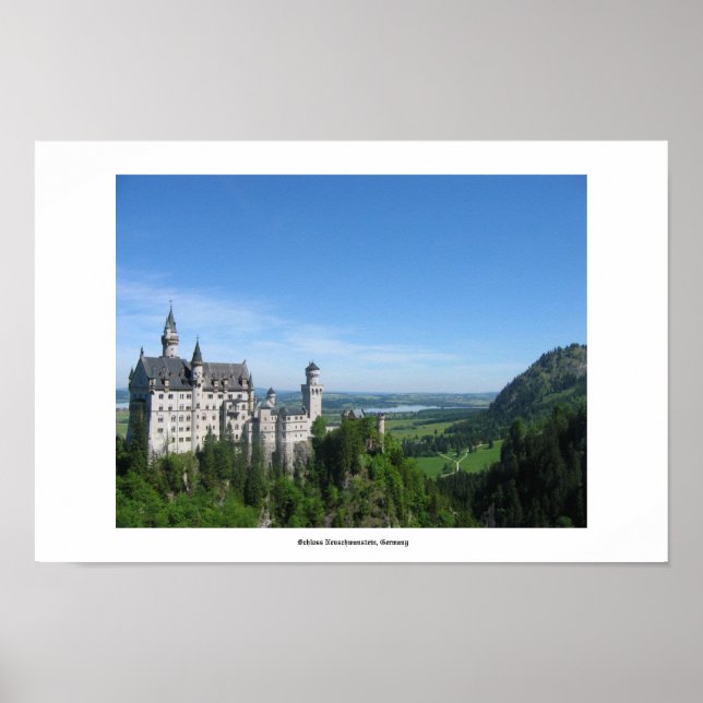 Póster Schloss Neuschwanstein, Alemanha (Frente)