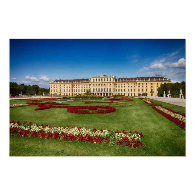 Póster Schloss Schoenbrunn Viena Áustria (Frente)