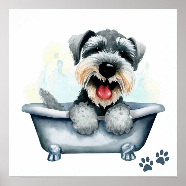 Poster Schnauzer Dog (Frente)