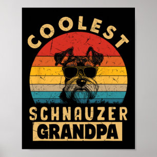 Poster Schnauzer Mais Legal Avô Presentes Engraçados Cach