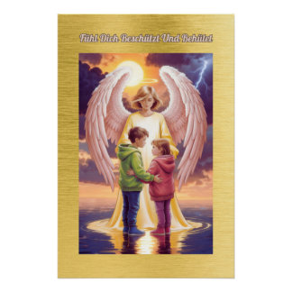 Póster Schutzengel - Fühl Dich Behütet und Beschützt