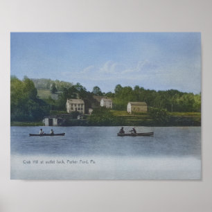 Poster Schuylkill Canal Lock 57 Parker Ford PA