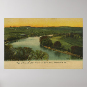 Poster Schuylkill River Black Rock Phoenixville PA