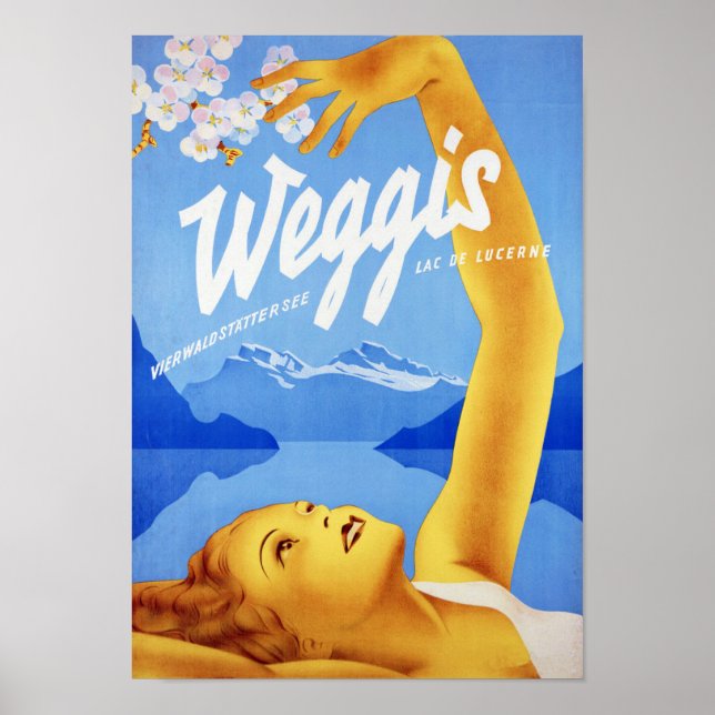Poster " Schweiz: 2022/heute - Weggis Vierwaldstättersee (Frente)