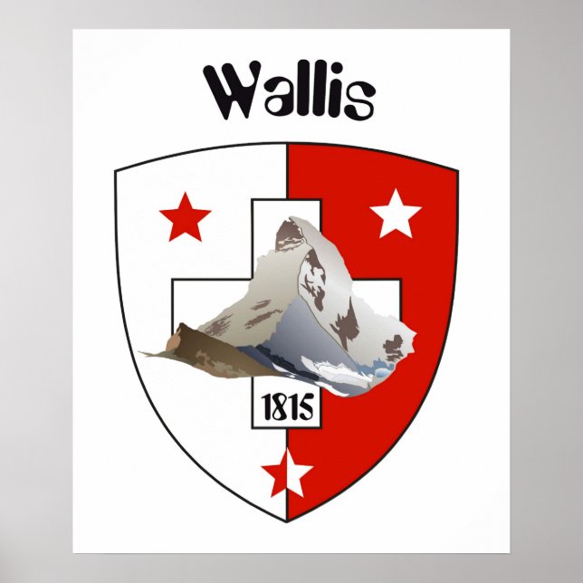 Poster Schweiz, Suisse, Svizzera, Svizra, Suiça (Frente)