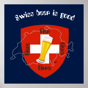 Póster Schweiz, Suisse, Svizzera, Svizra, Switzerland