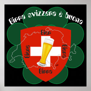 Póster Schweiz, Suisse, Svizzera, Svizra, Switzerland