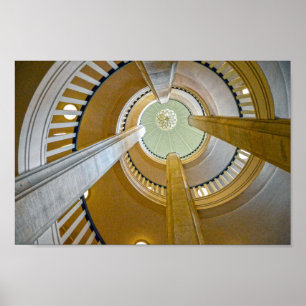 Poster Schwerin Castle Spiral Stairway, Alemanha