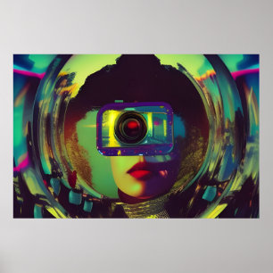 Poster Sci-fi abstrato