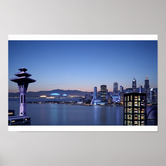 Poster Sci-Fi city background (Frente)