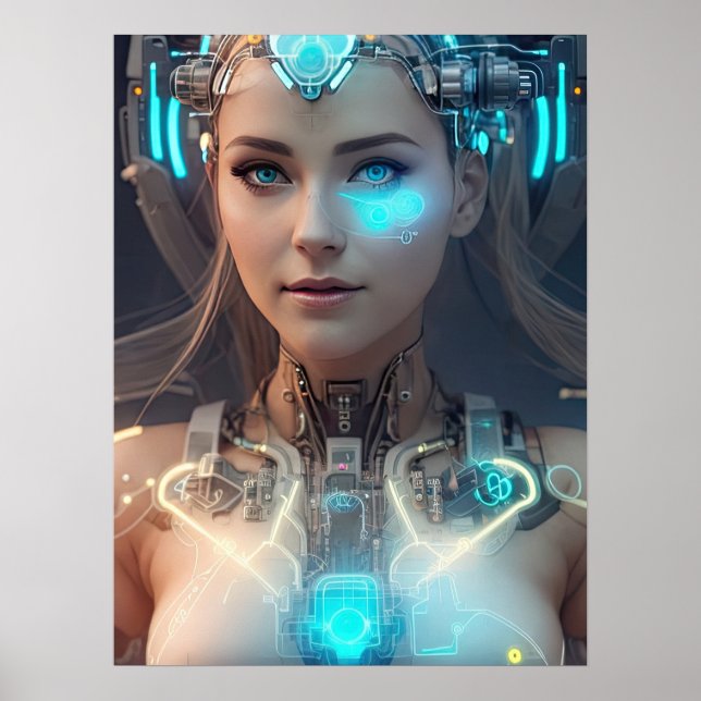 Poster SCI-FI Lovely Cyborg (Frente)