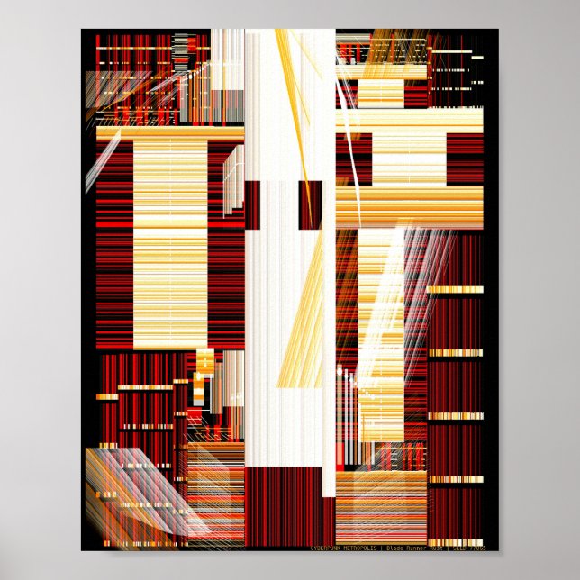 Poster Sci-fi Neo Metropolis  (Frente)