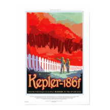 POSTER Sci Fi Viagem NASA Future - Kepler 186f