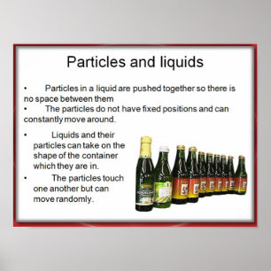 Póster Science, Chemistry, Particles in liquids