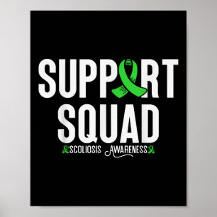 Poster Scoliose Suporte Familiar Scoliose Espalhada Sensi
