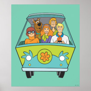 Póster Scooby-Doo & a máquina do mistério do grupo