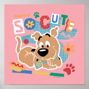 Poster Scooby-Doo Bebê Scooby-Doo Tão Bonito