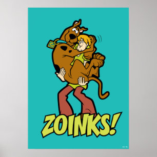 Póster Scooby-Doo e Zoinks Shaggy!