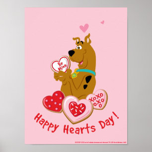 Poster Scooby-Doo - Feliz Dia dos Corações