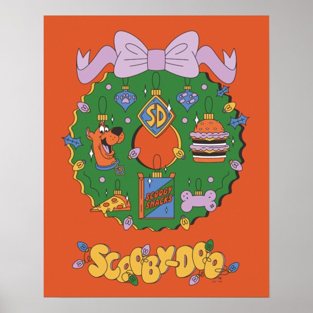 Poster Scooby-Doo Holiday Snack Wreath Graphic (Frente)